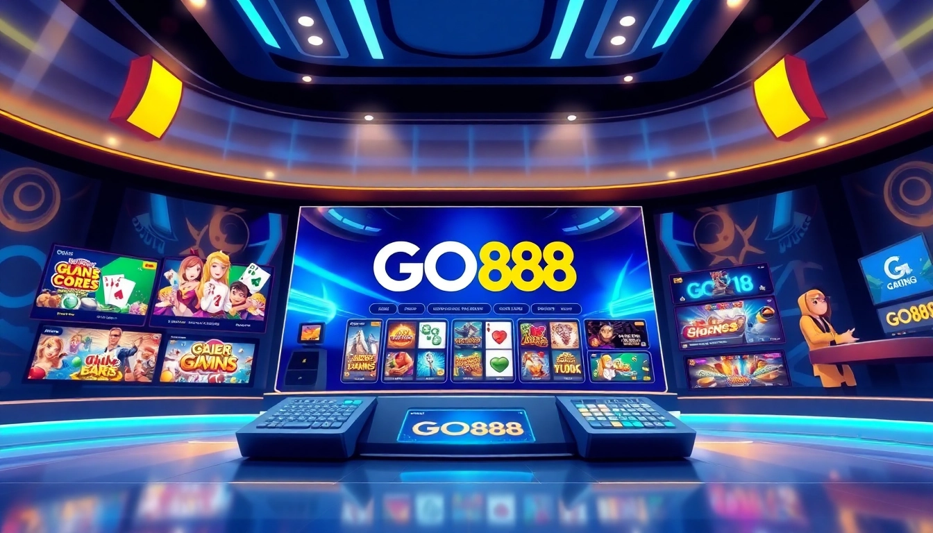 Engaging gaming interface of GO88 showcasing vibrant games and user-friendly design.