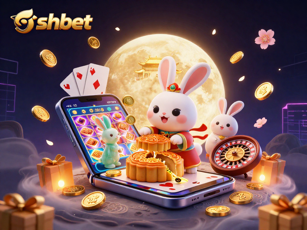 Experience the thrill of shbet with vibrant 3D casino characters and gaming elements in a dynamic scene.