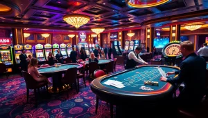 Experience the excitement of gambling at uu88 with a vibrant casino atmosphere and enthusiastic players.