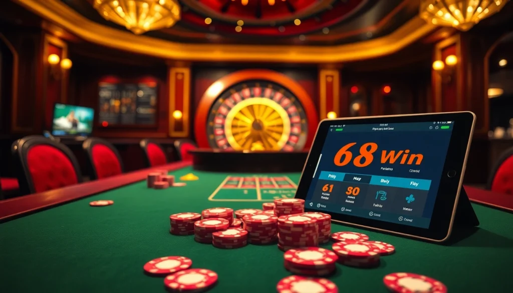 Experience the thrill of gaming at 68win's exciting casino with dynamic table games.