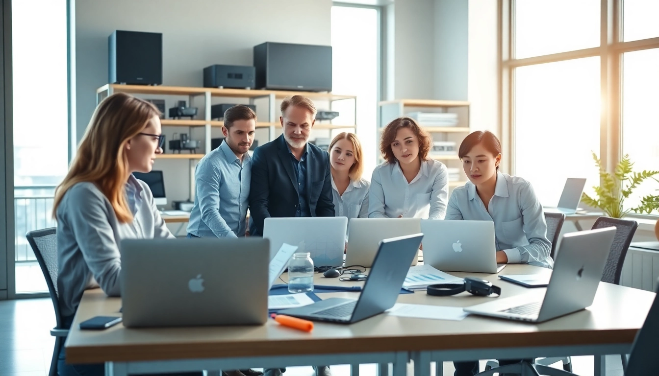 Find reliable msp companies near me working efficiently in a modern office environment.