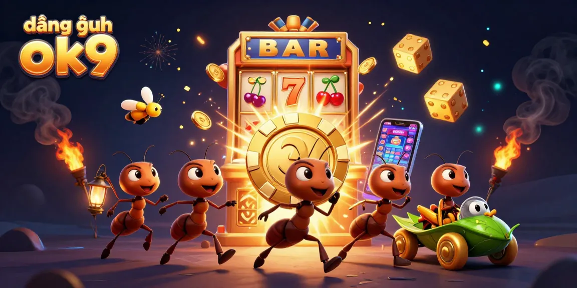 Engage in thrilling play and login to OK9 for epic wins in this vibrant casino scene.