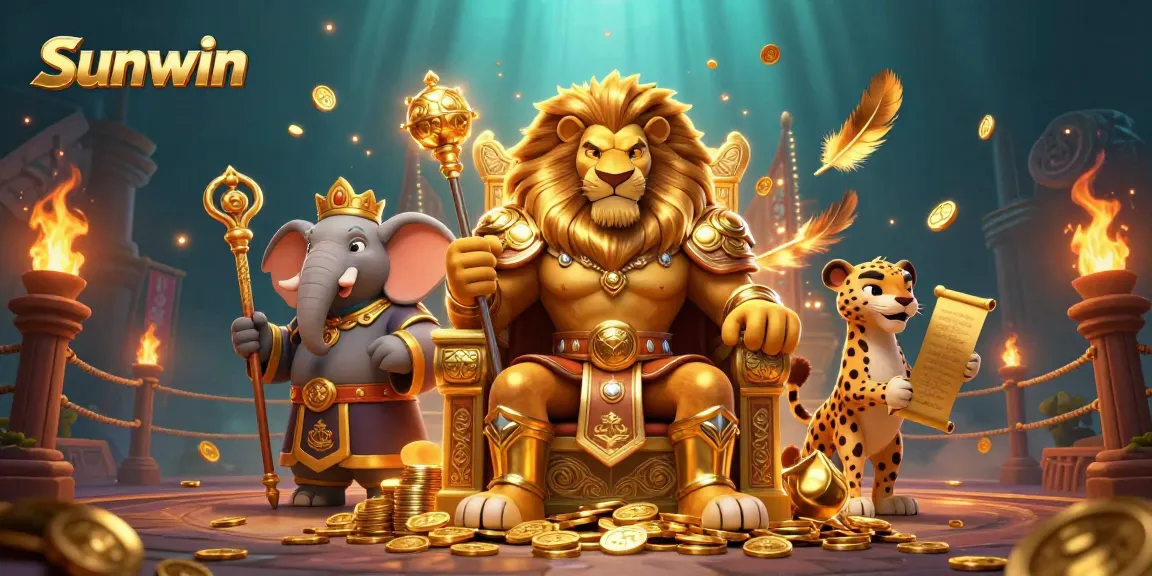 Experience the excitement of Sunwin with dynamic characters and rich casino elements.