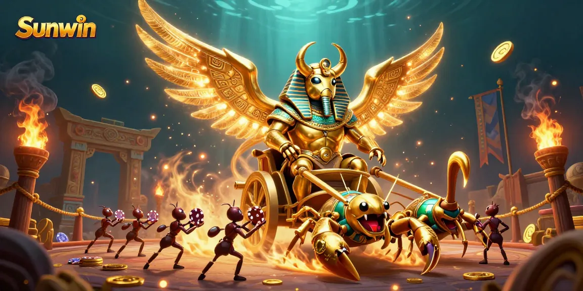 Experience Sunwin with exciting poker action, gold coins, and vibrant casino atmosphere in 3D.